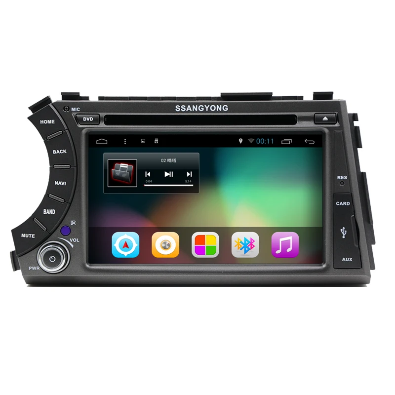 Автомобильный DVD плеер 7 &quotAndroid 6 0 2Din для SsangYong Kyron Actyon Korando 2005 2010 RDS навигация GPS