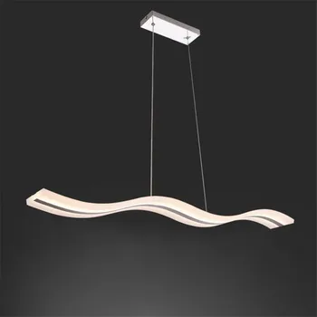 Billige Moderne LED Anhänger Lichter Led-streifen Innerhalb Welle Acryl Anhänger Lampen Led Gürtel Beleuchtung Tropfen Licht Led Beleuchtung Suspension Lampe