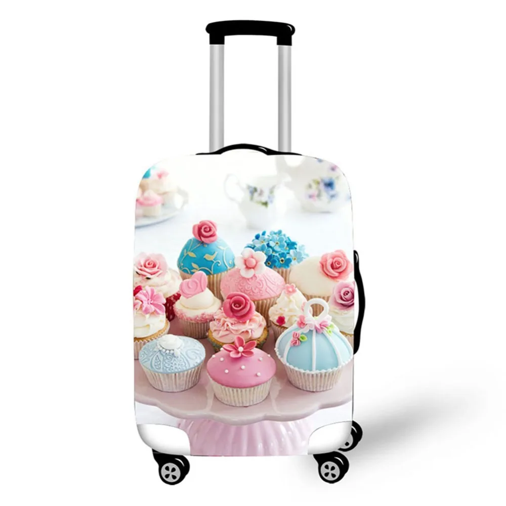 Rainbow Cup Cake Design Travel Accessories Suitcase Protective Covers 18-32 Inch Elastic Luggage Dust Cover Case Stretchable Rainbow Cup Cake Design Travel Accessories Suitcase Protective Covers 18-32 Inch Elastic Luggage Dust Cover Case Stretchable