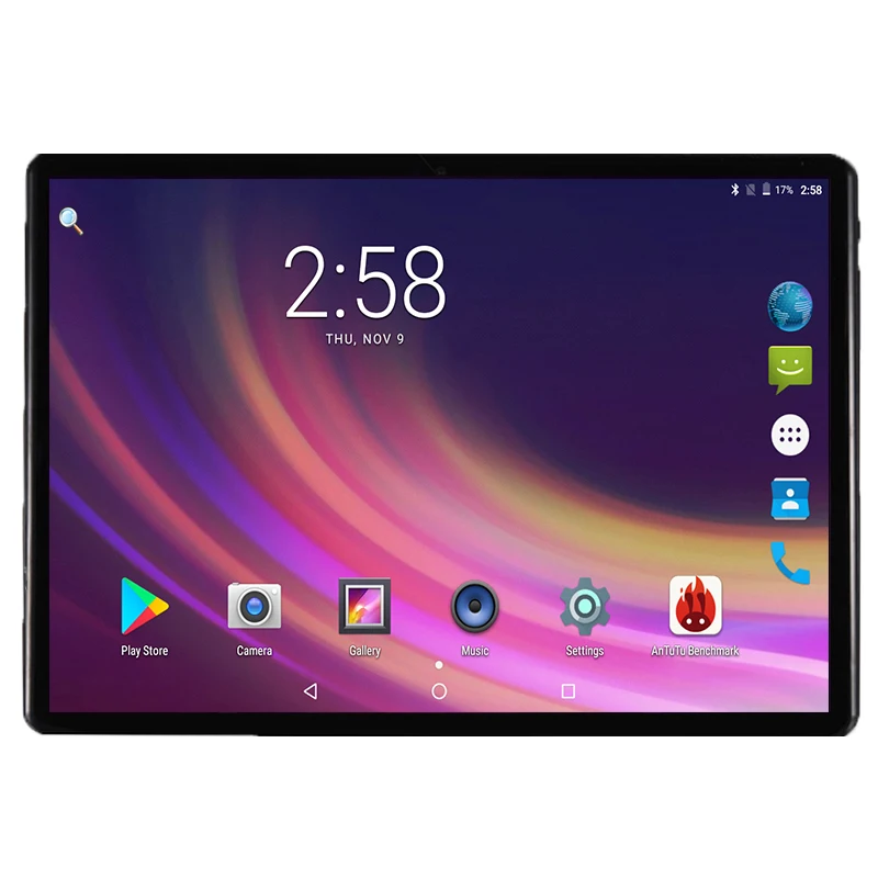 Super Tempered 2.5D Glass 10 inch tablet Android 7.0 Octa Core 4GB RAM 32GB ROM 8 Cores 1280*800 IPS Screen Tablets 10.1 + Gift