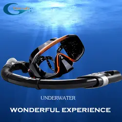 Новый профессиональный силиконовая маска для подводного плавания трубка Анти-туман очки набор силиконовый Плавательный Бассейн Рыбная