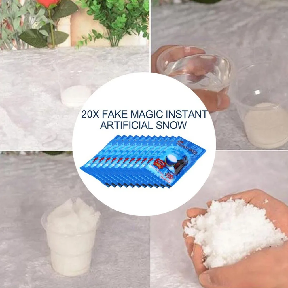20x Outdoor Christmas Party Decoration Fake Winter Magic Instant Snow