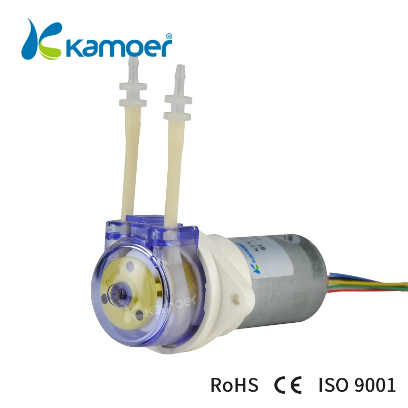 Kamoer KFS Мини DC перистальтический насос маленький водяной насос 12 V/24 V с высокой восприимчивостью микро дозирующий насос с блоком питания постоянного тока бесщеточный двигатель