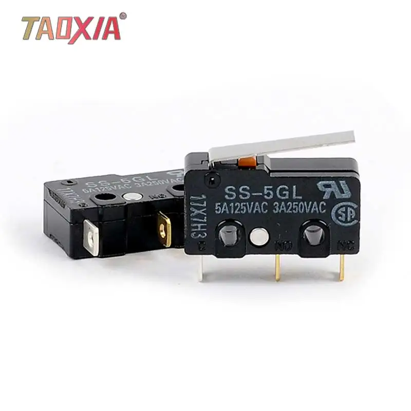

OMRON Three-legged SS-5GL With Handle Swing Rod 5A Small Travel Limit Switch Original Authentic Mouse micro switch