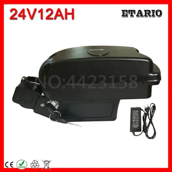

Free Customs Tax 24V 12AH Electric Bike Battery 24V 12AH EBike Lithium ion Battery 350W Pack with 29.4V 2A Charger and BMS