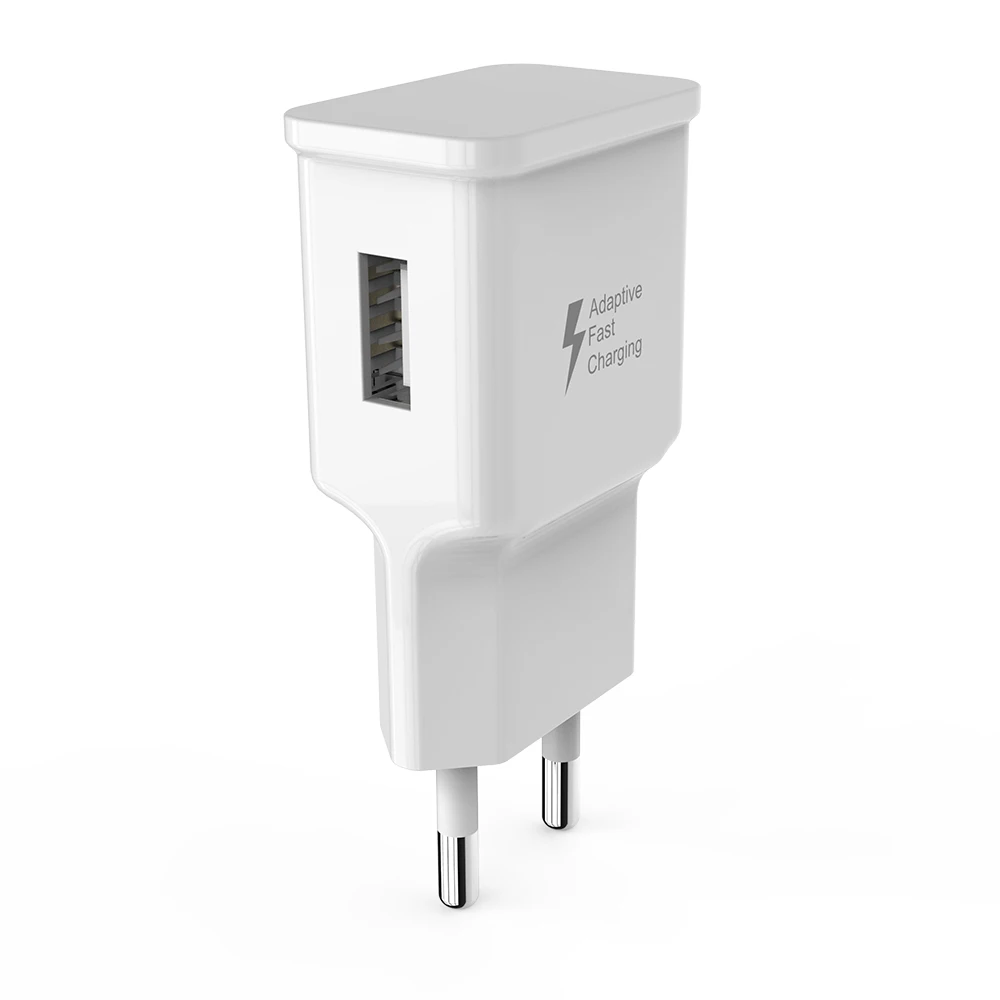 Free cable Galaxy S7 S8 S9 Fast Chrger Quick Charge EU US Plug Wall Travel Adapter QC 3.0 9V 1.67A & 5V 2A For Samsung S6 Edge (12)