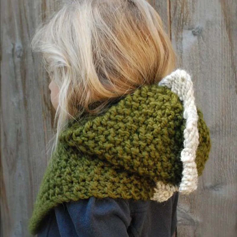 1 Pcs New Children Manual Knitting Dinosaur Hats Scarf Hat Sets Autumn Winter Keep Warm Baby Hats Suit 2-12 year olds 8497