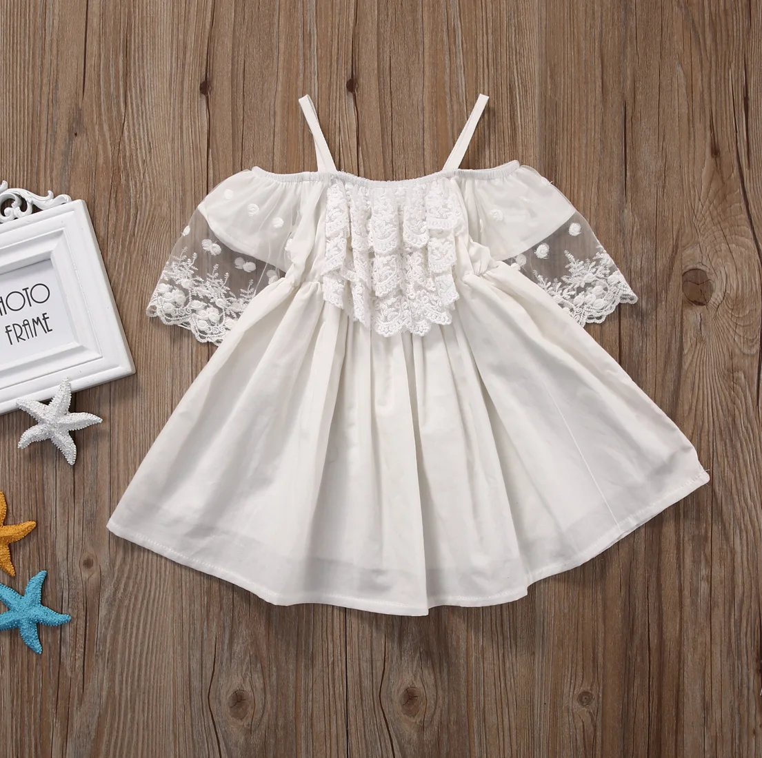 Toddler Kids Baby Girls Lace Dress Princess Party Pageant Holiday Tutu Dresses