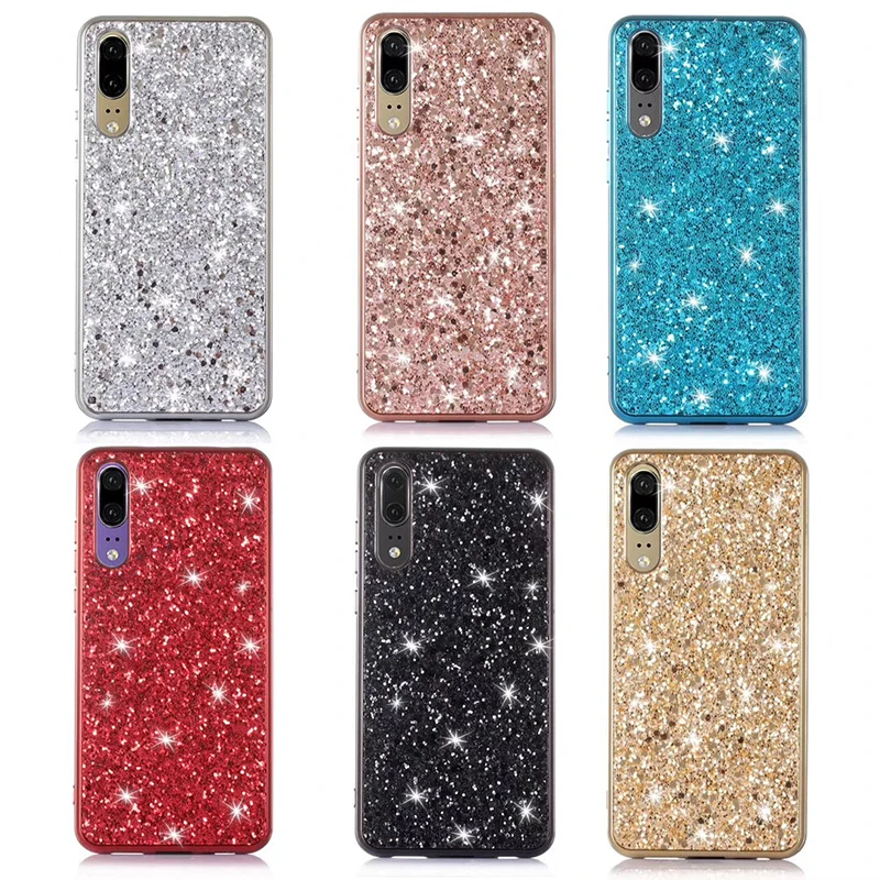 

Luxury Glitter Cases for Huawei P30 P20 Mate 20 Pro Lite 20X Shockproof Diamond Case for Huawei Nova 3i 4 Y5 Y6 Y6Pro Y9 2019