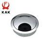 KAK Zinc Alloy Desk Wire Hole Cover Base Computer Grommet Table Cable Outlet Port Surface Line Box Organizer Furniture Hardware ► Photo 3/6