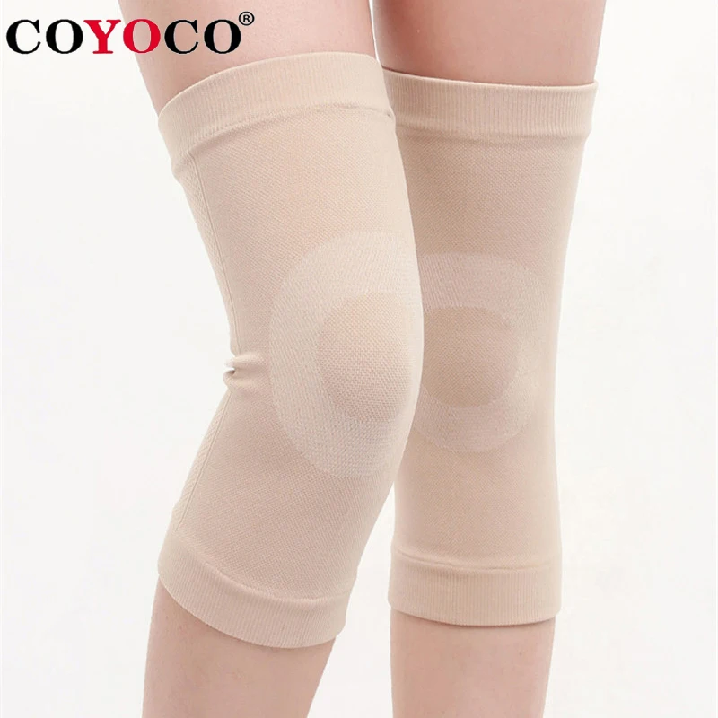 

1 Pcs High Elastic Sport Knee Pad Support COYOCO Pressure Reducing Ring Kneepads Summer Air Conditioning Room Thin Warm Black