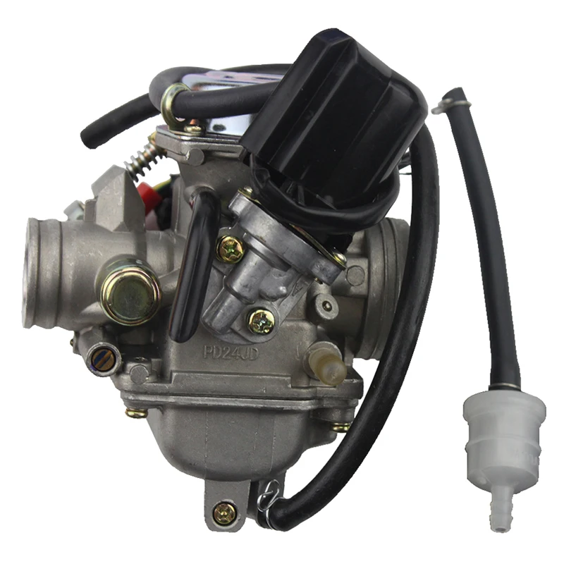 GOOFIT PD24J карбюратор 24 мм Carb 42 мм воздушный фильтр мотоцикл для двигателя GY6 125 CC 150CC ATV Картинг Мопед и скутер N090-058