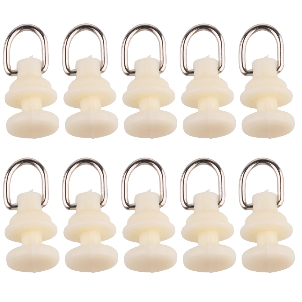 20Pcs ABS Plastic Curtain Track Roller Glider Rail Runner 15mm for Balcony Bath Kitchen Office Curtain Decorative Accessories