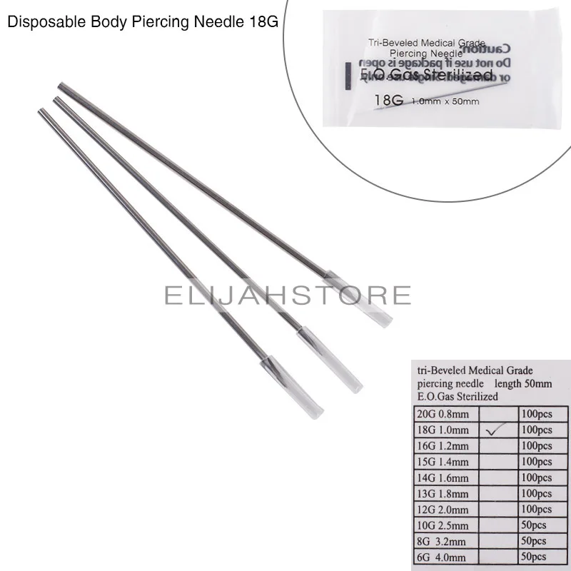 10pcs STERILE Disposable Piercing tool kit Medical Grade Body piercing