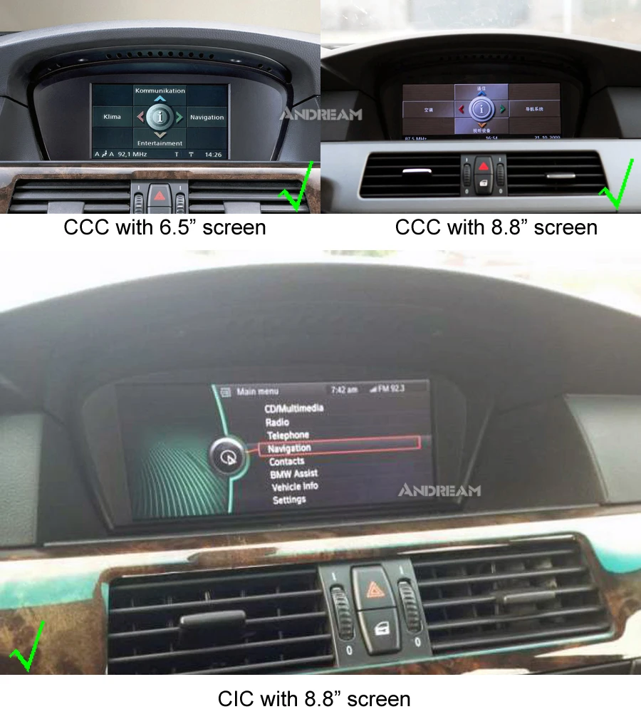 Best 8.8" Android 9.0 Qualcomm Octa Core Built-in 4G LTE Car Multimedia for BMW Series5 3 E90 E91 E92 E60 E61 E62 GPS Navigation 2