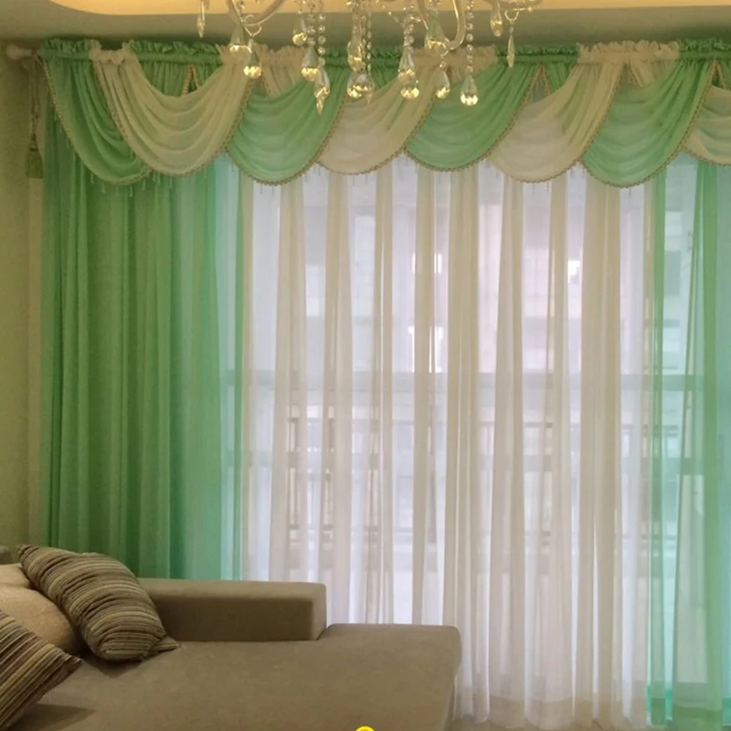 Cortinas para sala de estar moderna pura cocina Cortinas de lujo tul cortina Panel y Cascada Valance ventana tratamiento Cortinas para sala de estar moderna pura cocina Cortinas de lujo tul cortina Panel y Cascada Valance ventana tratamiento