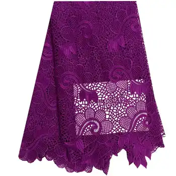 African Lace Fabric on sale,High Quality african cord lace latest 2016 guipure lace fabric 5Yards.Red Nigerian Lace Fabric F1122