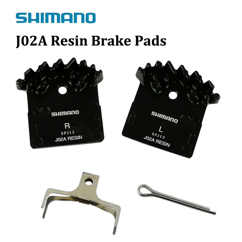 

SHIMANO J02A RESIN Brake Pads with cooling fins compatible with Brake M615/M6000/SLX M675/M7000/XT M785/M8000/M9000/M9020