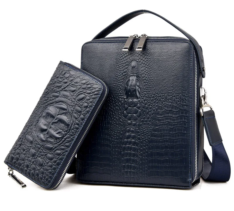 blue with wallet