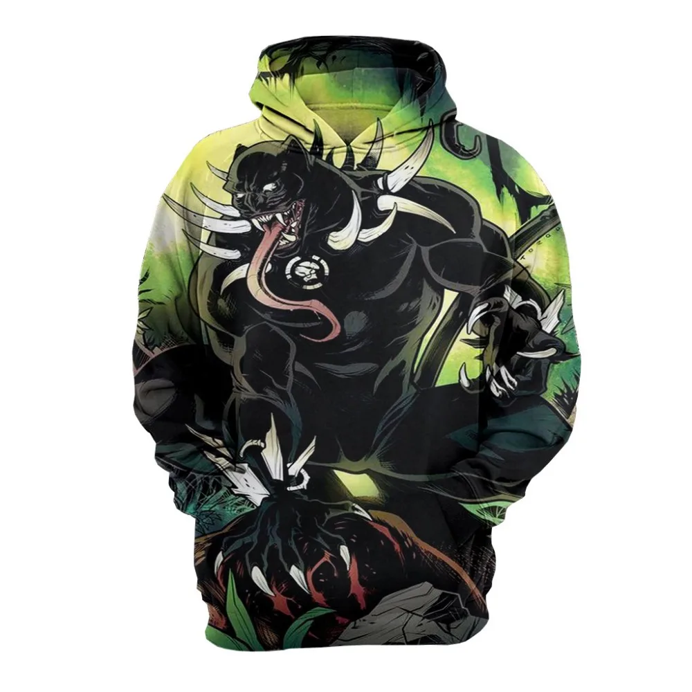 Avengers Endgame Black Panther Hoodie Sweatshirt Cosplay Costume Black Panther Jacket Coats Men and Women New