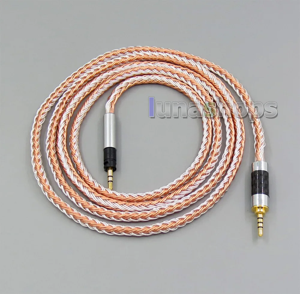 

2.5mm 4pole TRRS Balanced 16 Core OCC Silver Mixed Headphone Cable For Sennheiser Momentum 1.0 2.0 Over-Ear LN005805