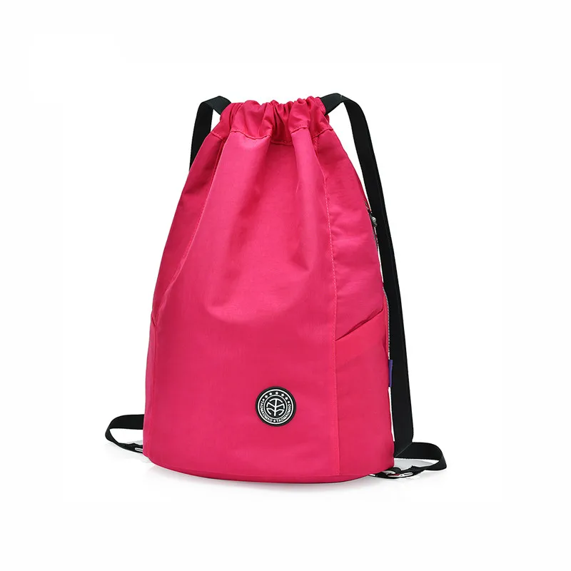 Buy Multi color Drawstring Backpack Nylon Waterproof