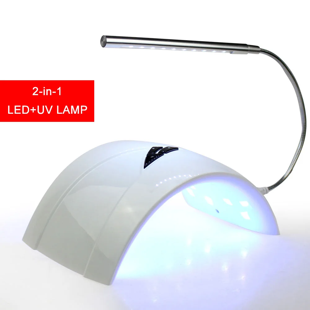 

2-in-1 USB LED+UV Lamp Nail Lamp SUN668 Dryer for Nails Manicure 21 Leds 10/30/60s Timer Infrared induction
