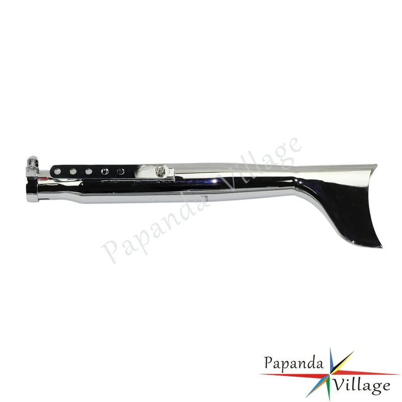 

Papanda Motorcycle Chrome Fish Tail Galvanized Iron Right Side Muffler Exhaust Pipe for Harley Motorcycles