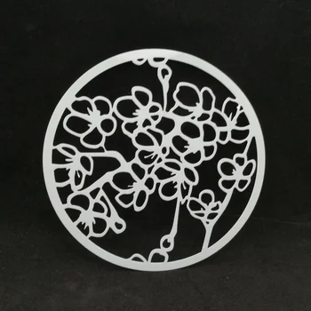 

Peach blossom round pvc Layering Stencils for Diy scrapbook Drawing Color Spray Stencil,painting stencil,home decor diy etc.