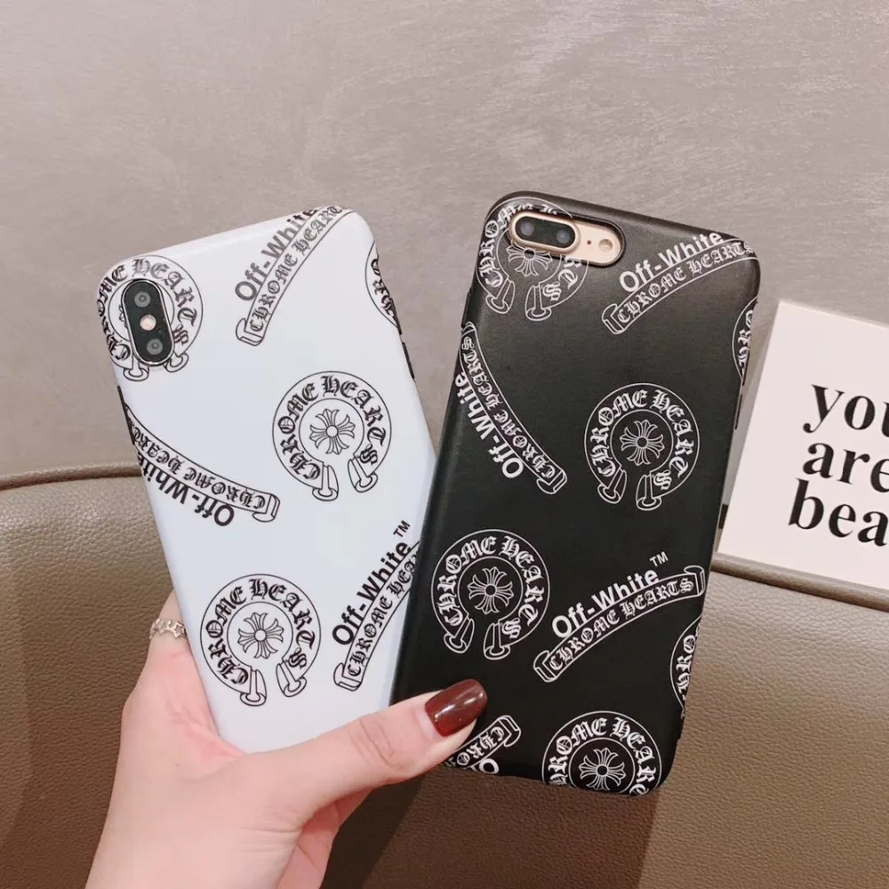 Модный черно-белый чехол с принтом для iphone XS Max XR X 6 6s 7 8 plus задняя крышка роскошные