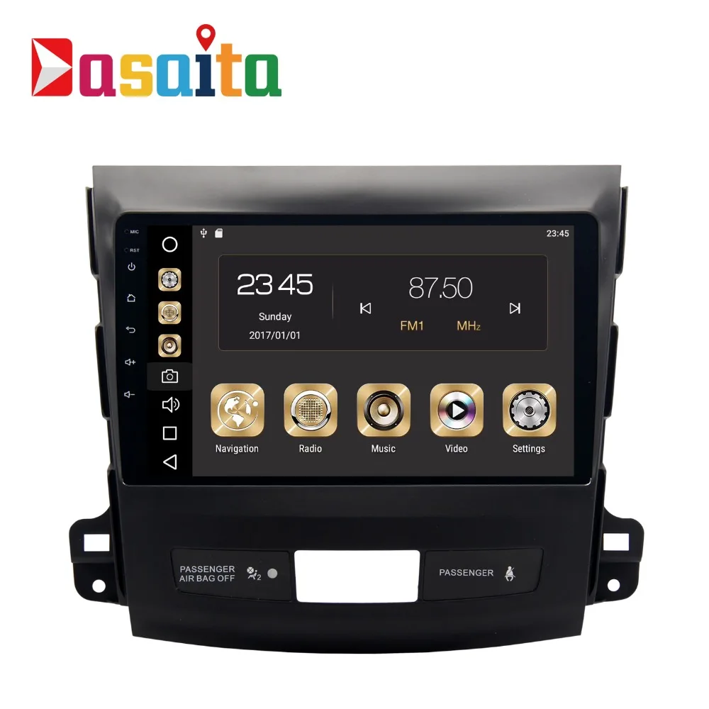 Car 2 din GPS for Mitsubishi Outlander 9 inch screen radio navigation