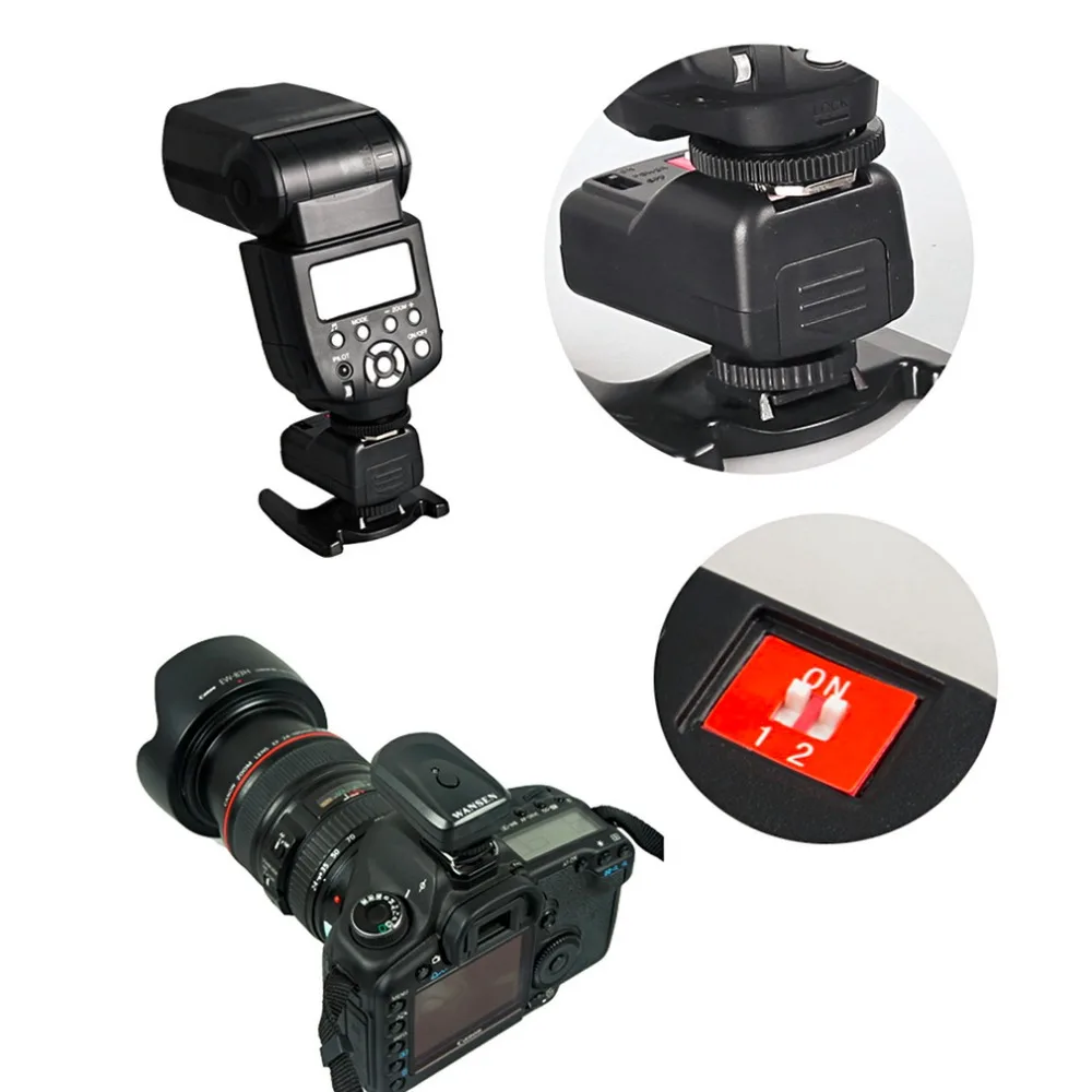 Transmissor de Rádio sem Fio de Disparo Cabo de Sincronização com pc para Flash de Estúdio Grupo com Pt-04gy Universal Canais Receptores Flash 3 Câmera 4 - Image 5