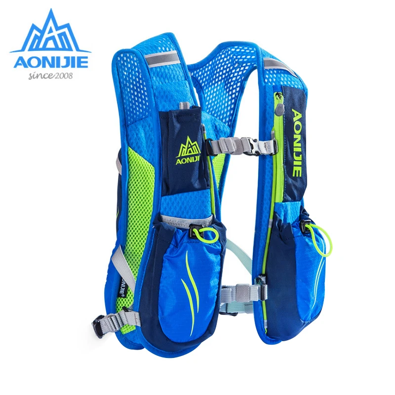 AONIJIE correr maratón hidratación nailon 5.5L bolsas para correr al aire libre senderismo mochila chaleco maratón ciclismo mochila