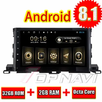 

Auto Multi HD Car Players for Toyota Highlander 2015 Android 8.1 10.1'' Topnavi Car Navigation with GPS Radio MP3 Antenna No DVD