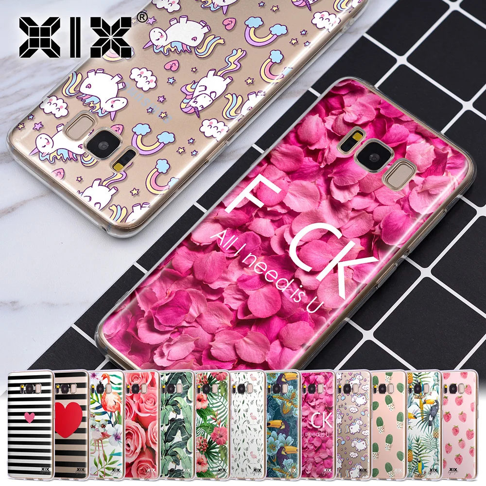 

Soft TPU Cover for Samsung Galaxy S8 Case Pink Flowers for Samsung S9 Case for Samsung S7 Edge S8 S9 Plus J3 J5 J7 2016 2017