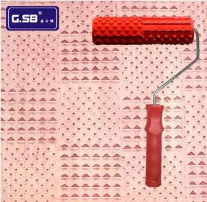 

DIY DIY 7" DIY Relief Sculpture Pattern Paint Roller for Wall Decoration GSB tools 4" 7" 9"pattern roller NO.058 Paint tool