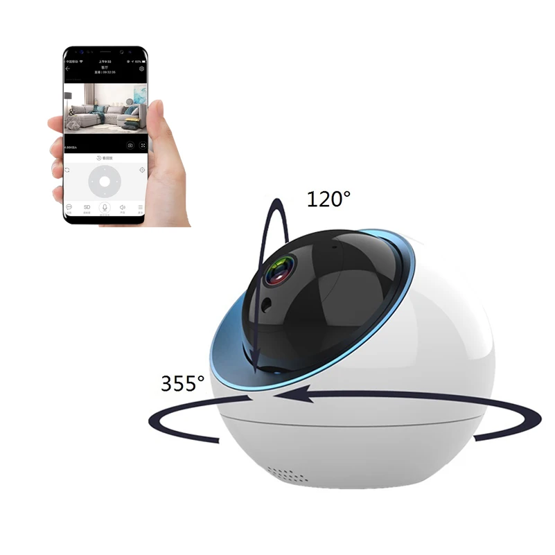 

New Arrival 2019 Cloud Dome IP Camera 1080P Wireless WiFi Security Camera Surveillance CCTV Auto Tracking Mini Camera