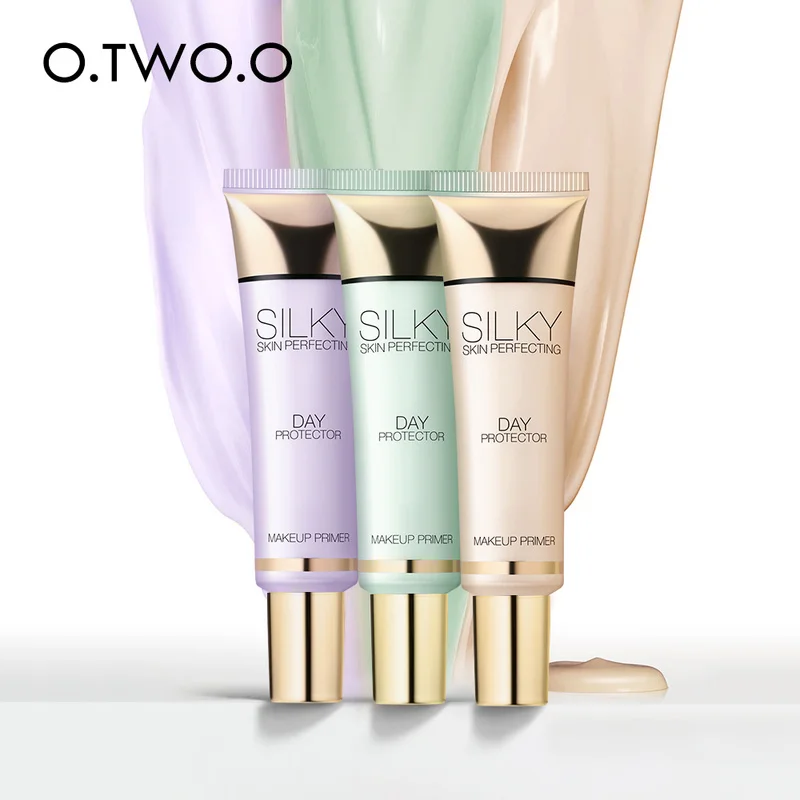 

O.TWO.O Makeup Primer Concealer Brighten Even Skin Tone Concealer Invisible Pores Moisturzing Oil Control Make Up Base TSLM1