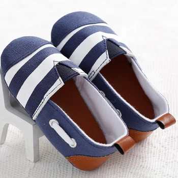 

Men's and women's striped shoes, children's casual sets of baby shoes