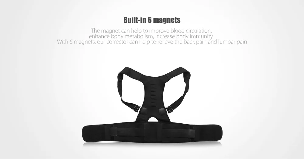 Adjustable Posture Corrector Magnetic Position Correction Brace Support Back Belt