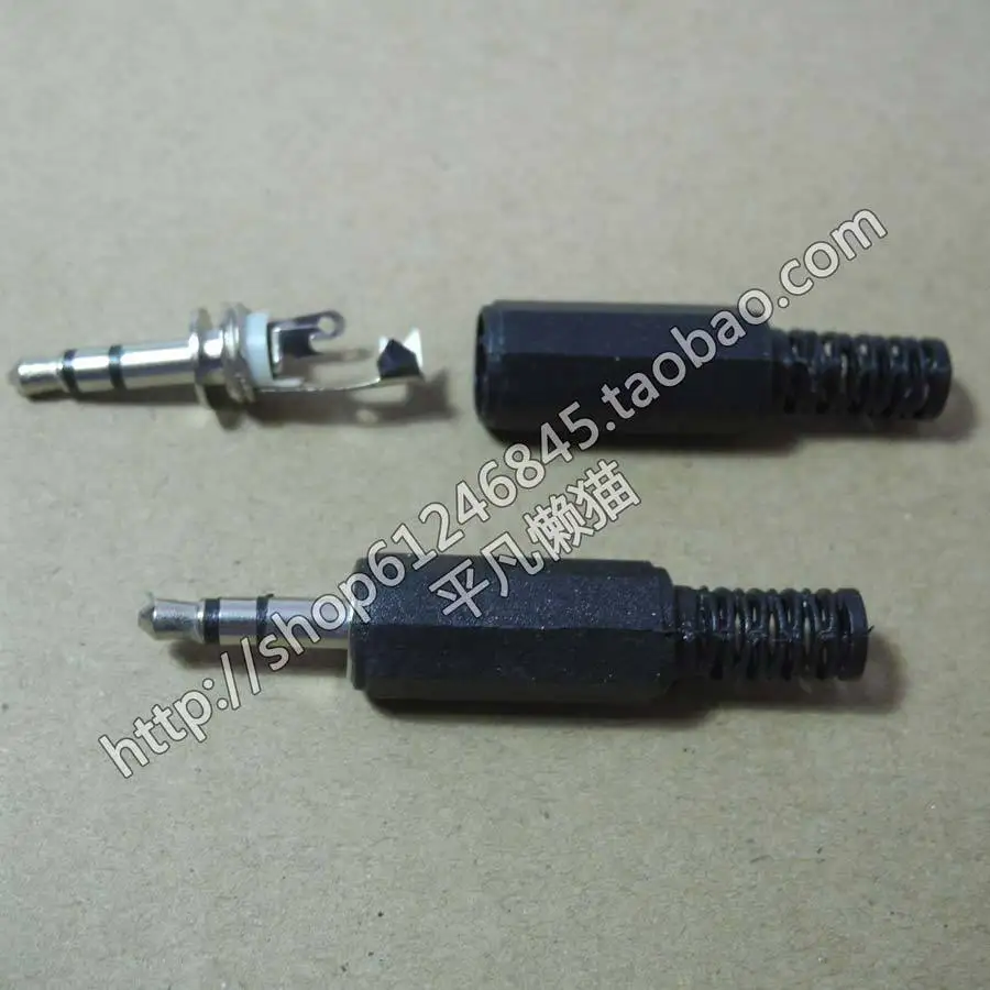 free shipping 3.5 joint stereo (two channel) audio plug 3.5mm headphone