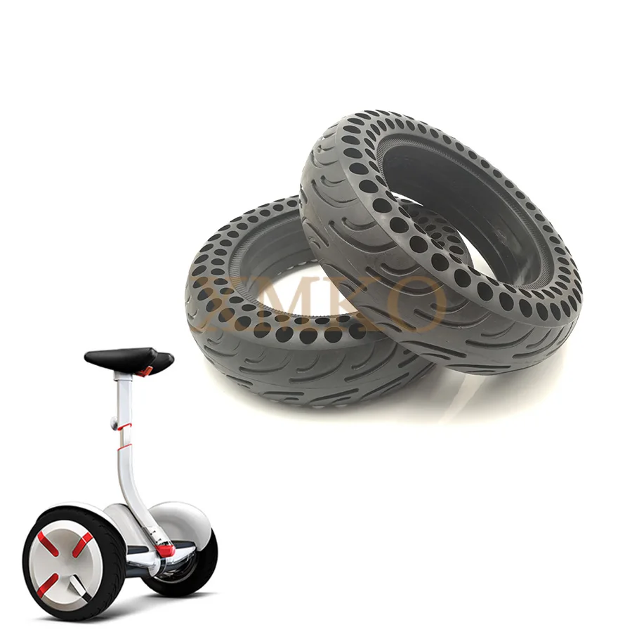 Updated NINEBOT MiniPRO Mini Plus Scooter Solid Hole Tires Double Shock Absorber Hollow Solid Tyre 10x2.75 Tubeless Tires