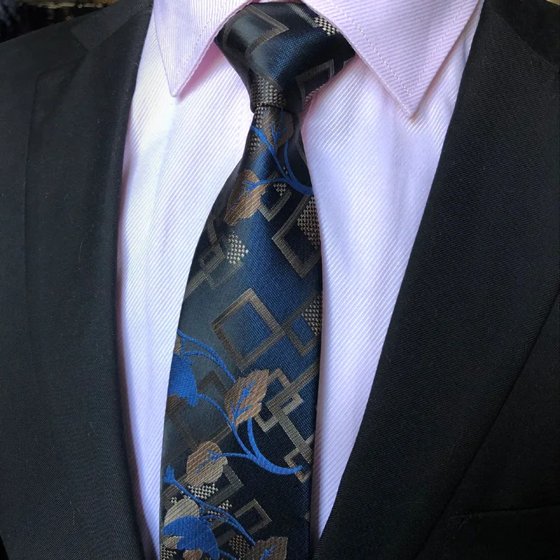 Роскошный классический мужской Галстук Пейсли 8 см жаккард тканые галстуки для мужчин деловой, для жениха галстук Свадебная вечеринка мужские подарки - Цвет: YG-21