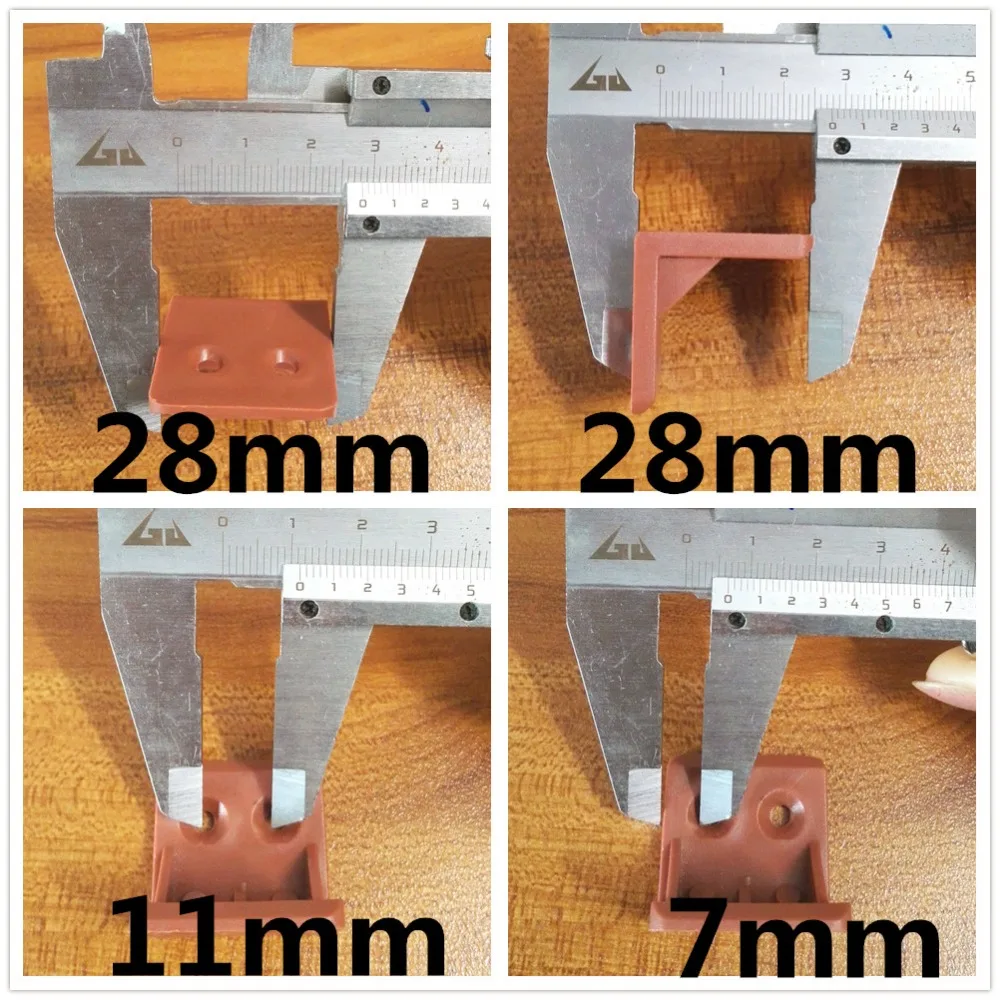 10 шт./лот, толстый нейлоновый пластиковый кронштейн, Треугольный Кронштейн для шкафа, фиксированные угловые соединения 90 градусов