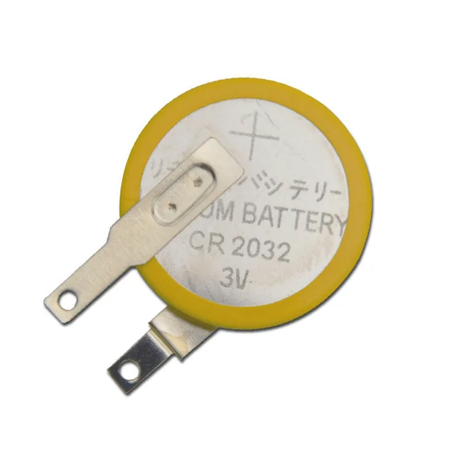 5pcs/lot CR2032 Tabs Solder Foot Soldering Welding Battery Coin Batteries 210mAh 3V Button 2032 Cell coin Factory | Электроника