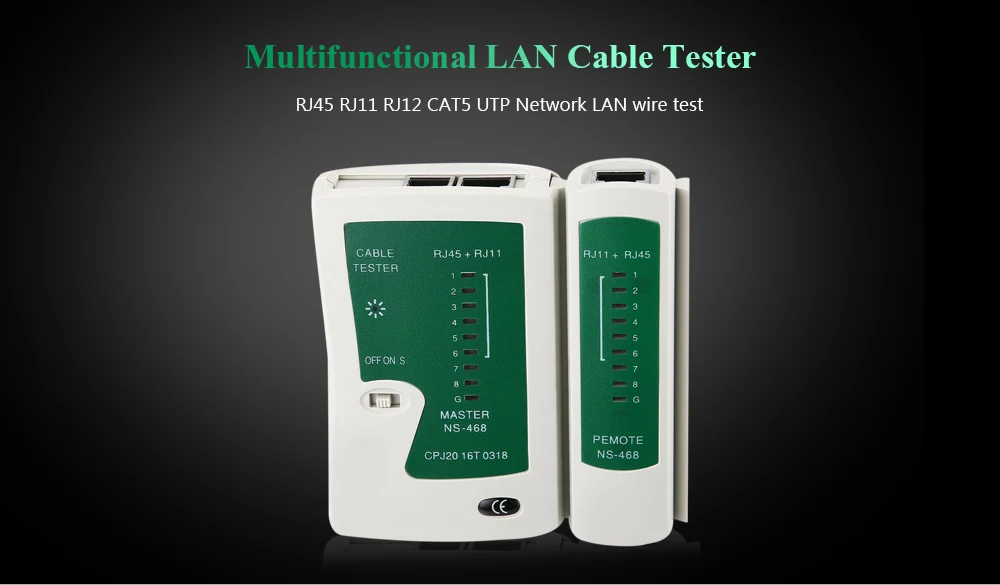 Сетевой кабель тестер LAN RJ45 RJ11 N21CL Cat5 Ethernet линия инструмент интернет широкополосное подключение скорость тестирования