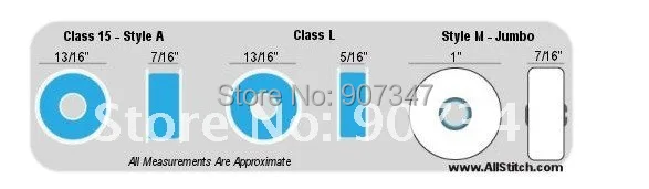 144 стиль L пластиковые предварительно намотанные вышивальные катушки для большинства вышивальных машин