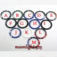 1 шт. 40 мм керамический красный, черный, синий, зеленый Безель(13 цветов на выбор) вставляемые автоматические 43 мм часы Parnis