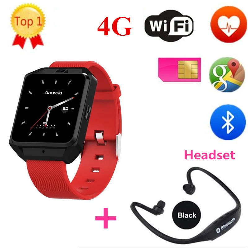 

2018 New Arrival M5 4G Smart Watch with Android 6.0 WCDMA WiFi Bluetooth SmartWatch GPS 1.54" Display similar as Huawei watch