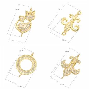 

Accessories For Jewelry 2018 NEW designer Luxury Zirconia Infinity Charm Pendant Connectors Fit DIY Bracelet Necklace Earrings